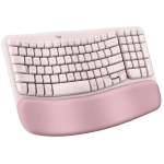 Logitech WAVE KEYS 人體工學鍵盤 (美式英文) (玫瑰粉)